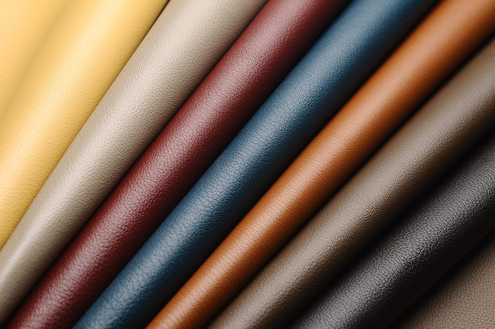 Premium leather rolls in multiple colors